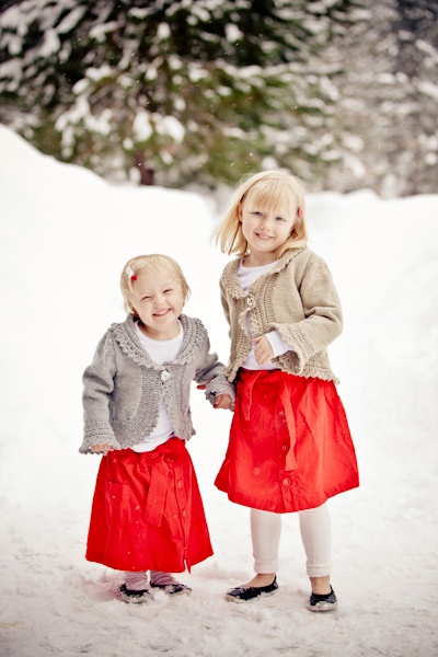 winter flower girls