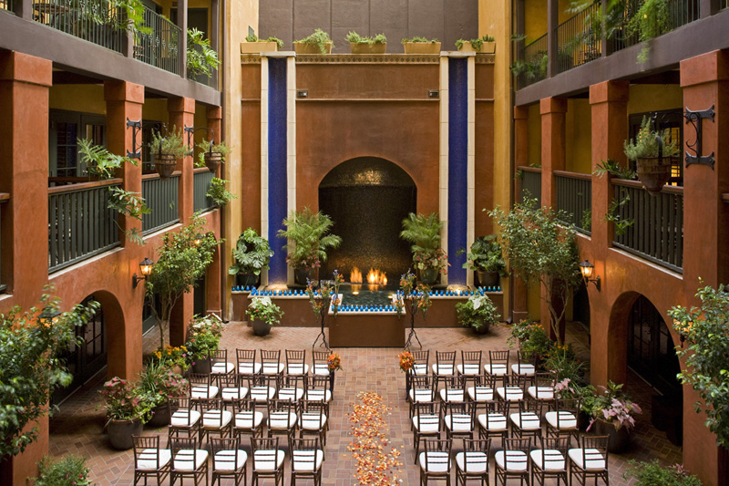 courtyard wedding