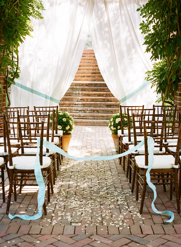 courtyard wedding