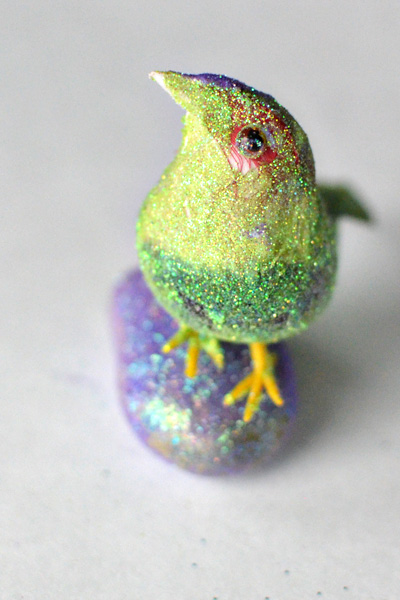 glitter birdie