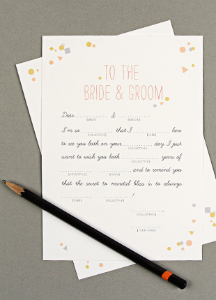 printable wedding mad libs