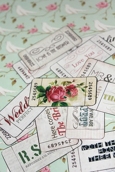 printable wedding tags