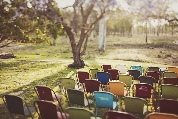 retro wedding chairs