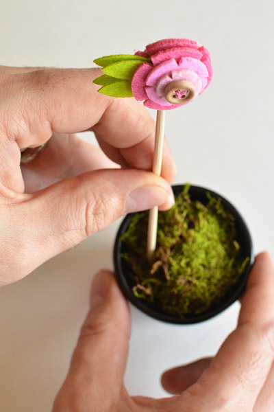 diy flower pot favors