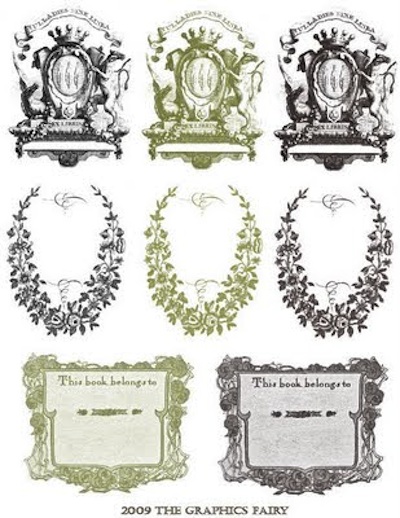 Bookplate templates