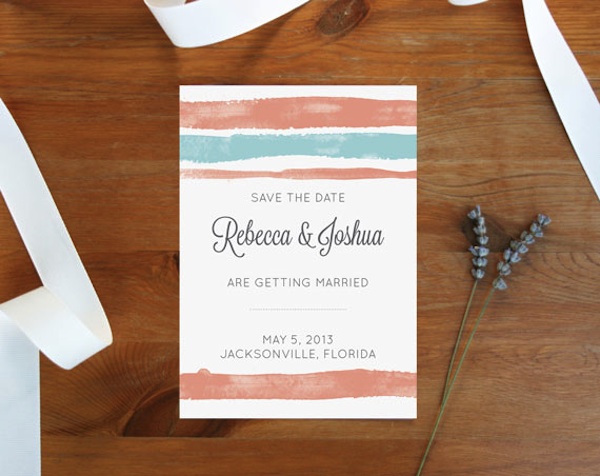 Printable save the dates