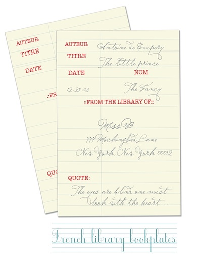 Bookplate templates