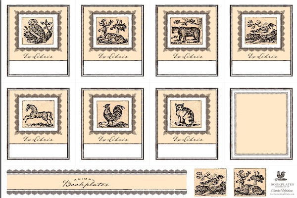 Bookplate templates