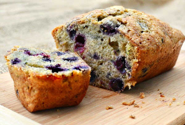 blueberry zucchini loaf