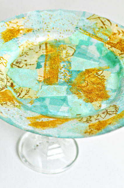 Weekend Living: DIY Mod Podge Collage Plates - Always Order Dessert