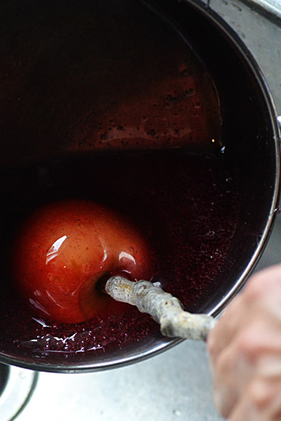 homemade candy apples