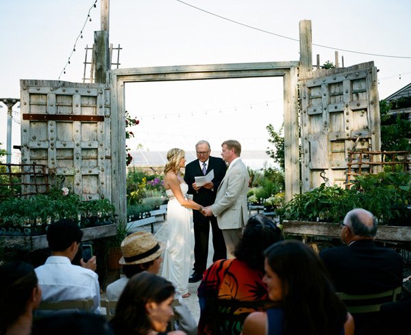 greenhouse wedding