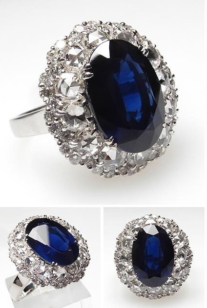 sapphire vintage ring