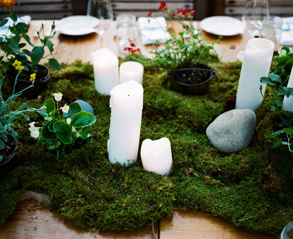 moss candles