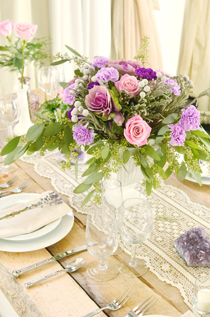 vintage tablescape