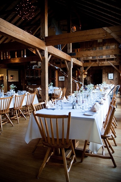 DIY barn wedding reception