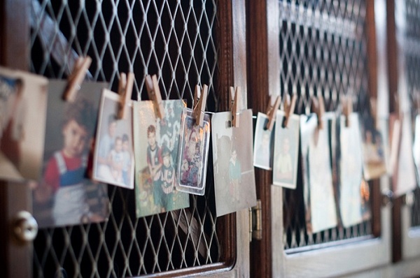 wedding photo garland