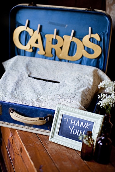 suitcase wedding card box