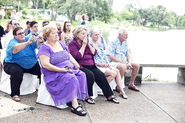 Outdoor Florida wedding ceremony