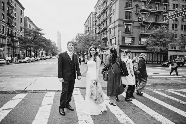 bride and groom in New York