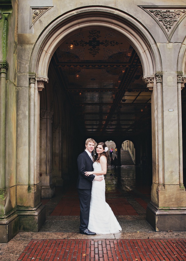 Bride and groom in New York