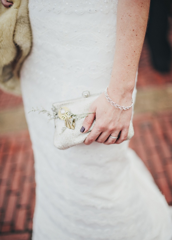 bride with clutch