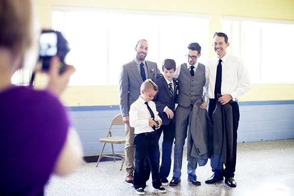 groomsmen grey suits