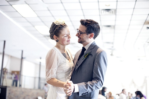 bride and groom dance