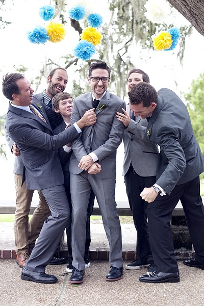 groomsmen grey suits