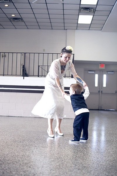 dancing bride