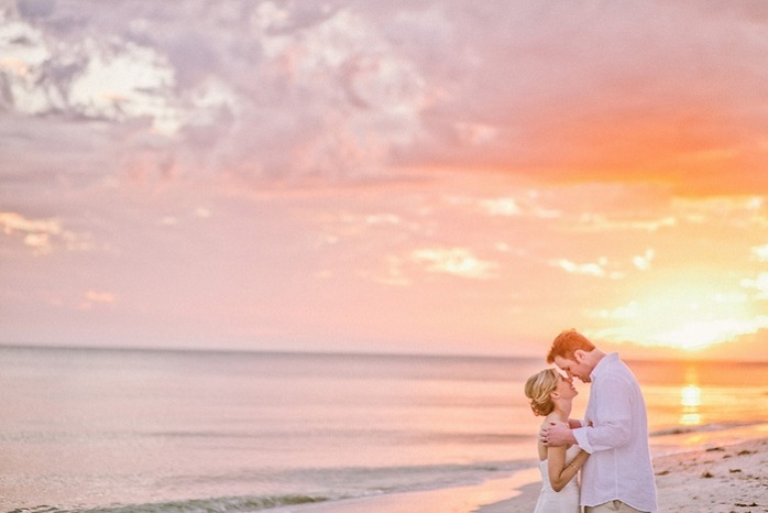 beach-wedding-sunset-florida-sarah-steven-intimate