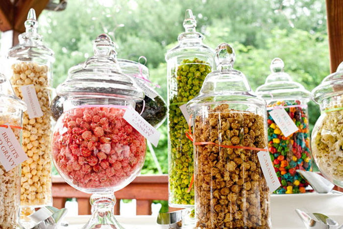 Popcorn-Station for weddings