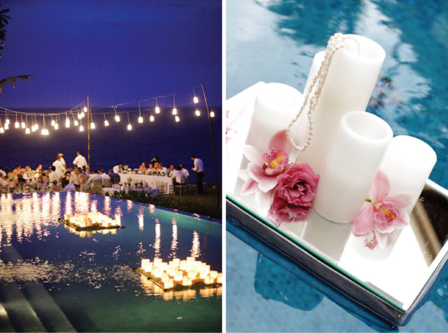 floating-decor-for-pool-wedding-candles