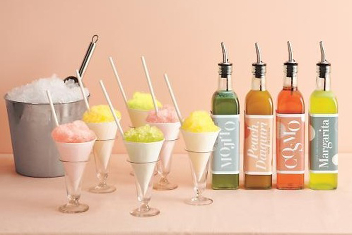 snow cone station for weddings