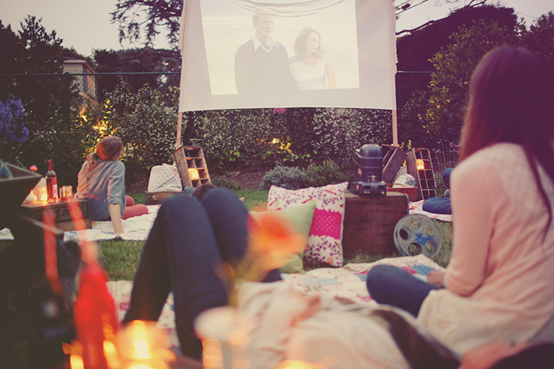 Bachelorette Party Ideas | Backyard Movie Night and Slumber Party