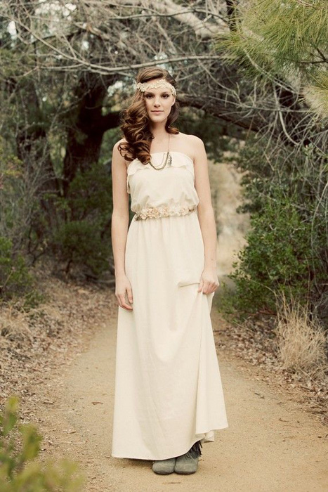 10 Great Elopement Dresses | KT Jean Bohemian Gown