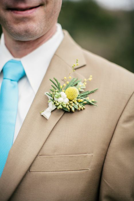 Intimate Nashville Wedding - Groom Boutonnierre