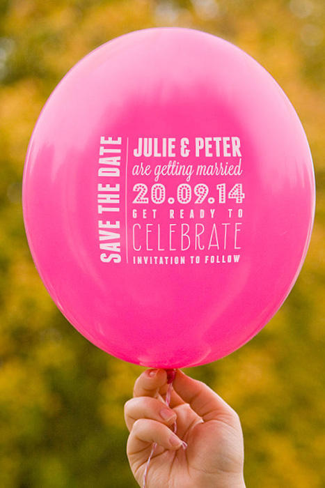 balloon save the date