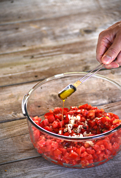 Adding Olive Oil to the mix - Bruschetta