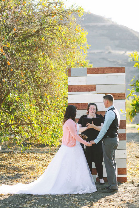 California elopement ceremomy