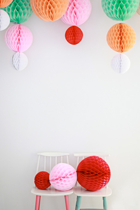 hanging honeycomb decor