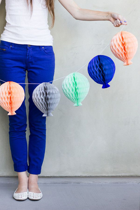 honeycomb balloon garland