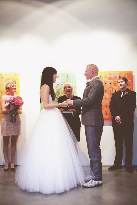 gallery wedding ceremony