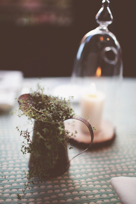 greenery in vintage jug