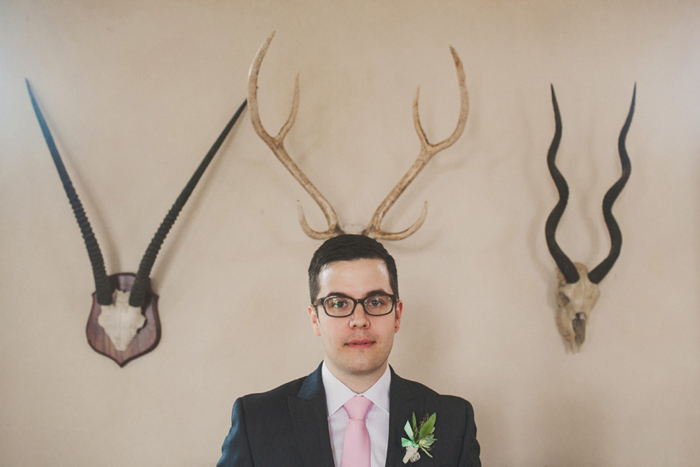 groom with antlers