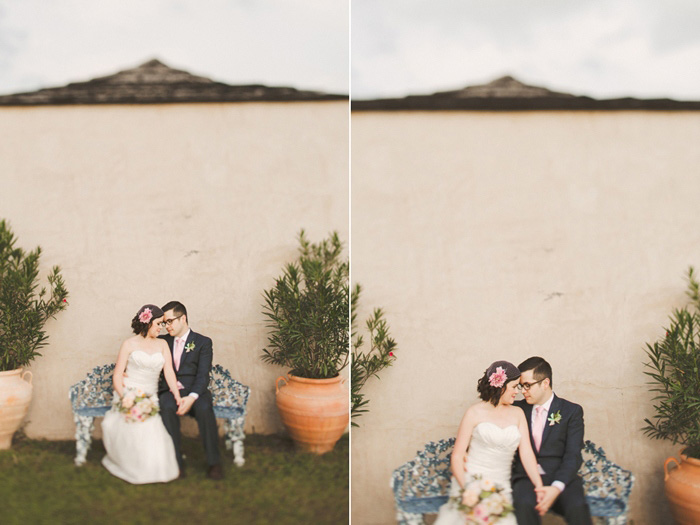 bride and groom portrait