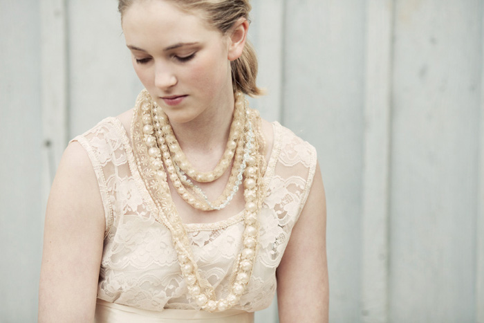 chunky pearl necklaces