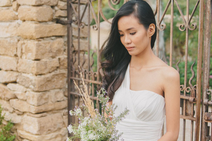 bride with bouquet