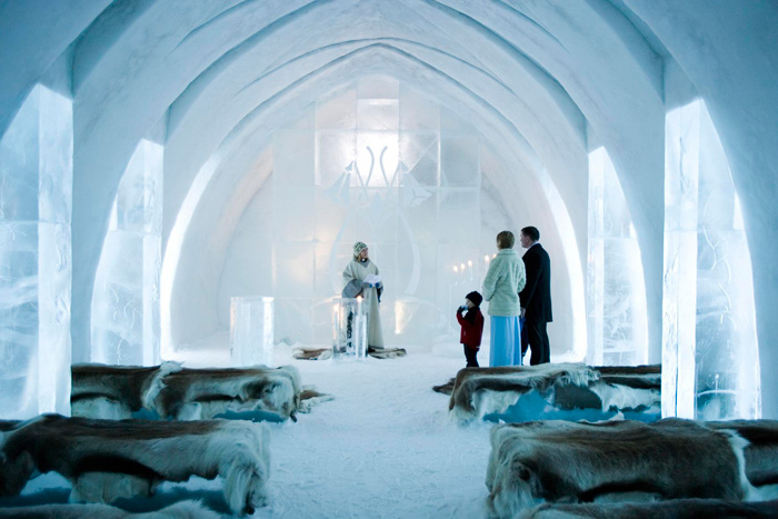 Swedish Ice Hotel Wedding