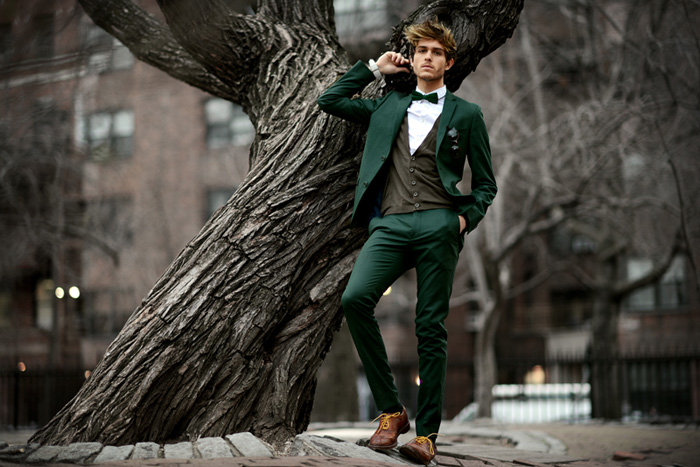 green tuxedo